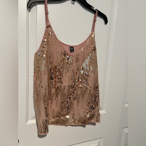 SHEIN Size L sequin sheer cami - Picture 4 of 5